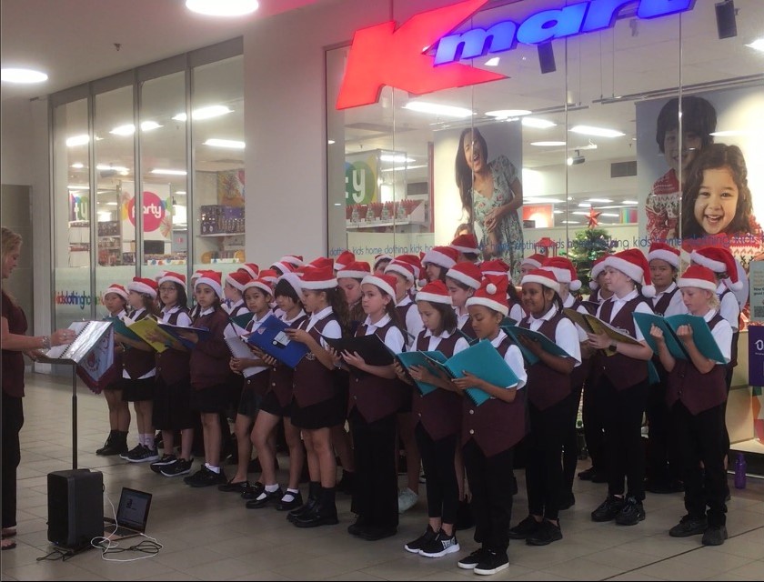 FCPS Choir Sings to Open Christmas Season at Kmart